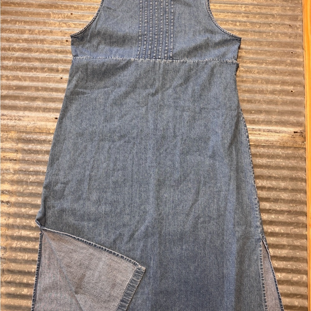 Blue Denim Sleeveless Dress